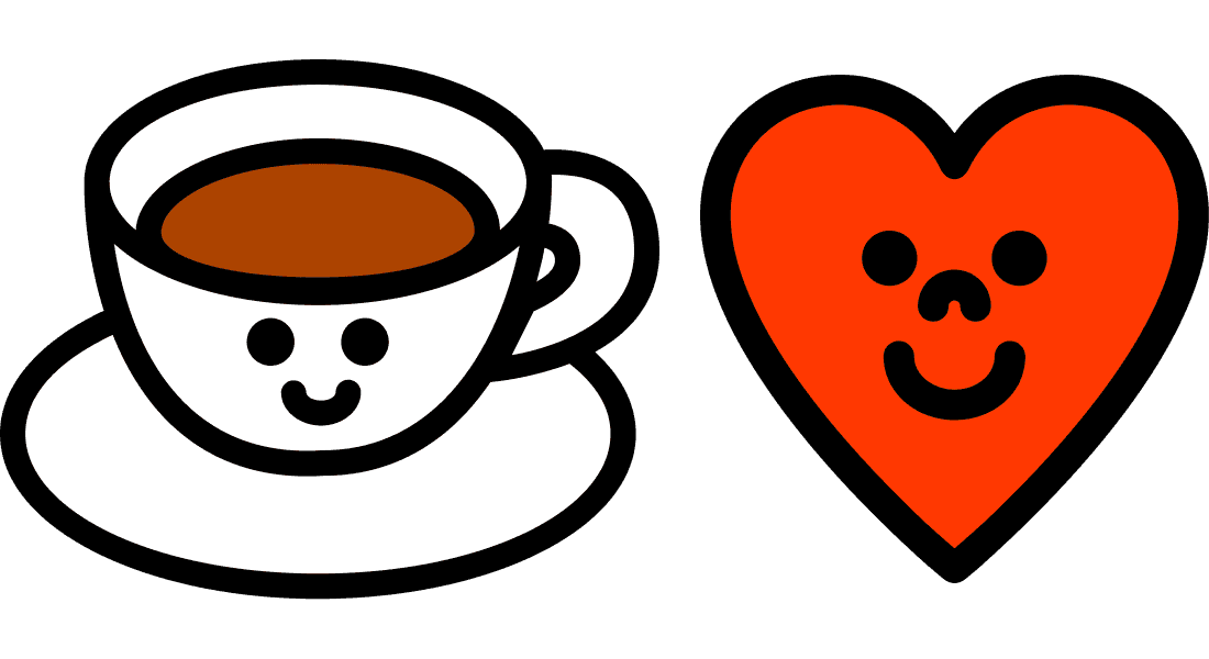 Teetassen-Emoji, Herz-Emoji